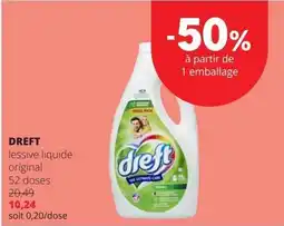 Spar Dreft lessive liquide original aanbieding