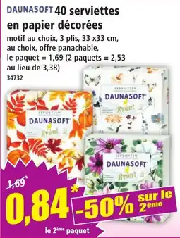 Norma Daunasoft serviettes en papier décorées aanbieding
