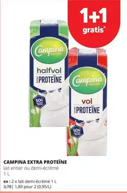 Spar Campina extra protéine aanbieding