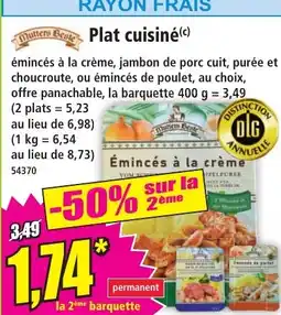Norma Émincés à la crème aanbieding