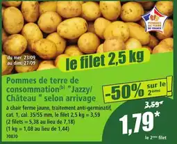 Norma Pommes de Terre de Consommation "Jazzy / Chateau" Selon Arrivage aanbieding