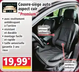 Norma Diamond Car Couvresiège Auto Aspect Cuir Premium aanbieding