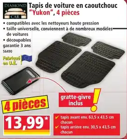 Norma Diamond Car Tapis de Voiture en Caoutchouc Yukon aanbieding
