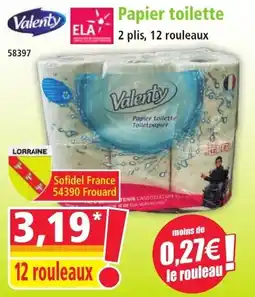 Norma Papier toilette Valenty aanbieding