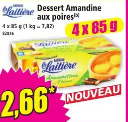 Norma Nestle Laitiere Dessert Amandine aux Poires aanbieding