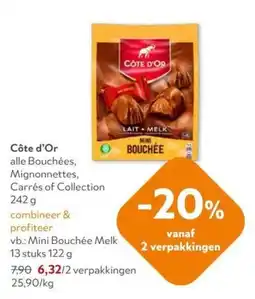 OKay Côte d'Or alle Bouchées, Mignonnettes, Carrés of Collection aanbieding
