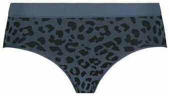 HEMA HEMA Dameshipster Rib Naadloos Micro Middenblauw (middenblauw) aanbieding