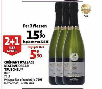 Crémant D Alsace Réserve Oscar Truschel Brut