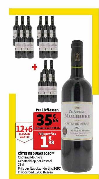 Auchan Côtes De Duras 2020 aanbieding