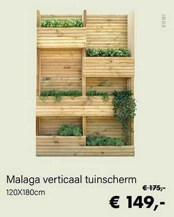 Malaga verticaal tuinscherm