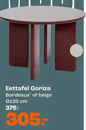 Eettafel Goriza