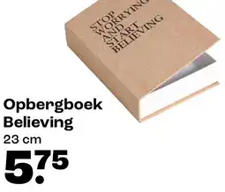 Kwantum Opbergboek Believing aanbieding