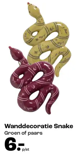 Kwantum Wanddecoratie Snake aanbieding