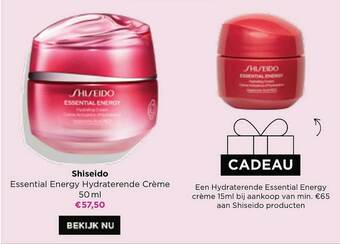ICI PARIS XL Shiseido Essential Energy Hydraterende Crème aanbieding