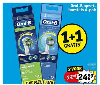 Kruidvat Oral B Opzetborstels aanbieding