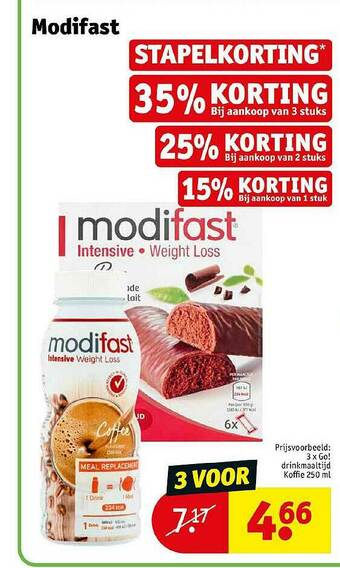 Kruidvat Modifast aanbieding