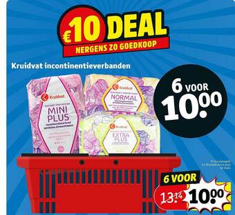 Kruidvat Kruidvat Incontinentieverbanden aanbieding