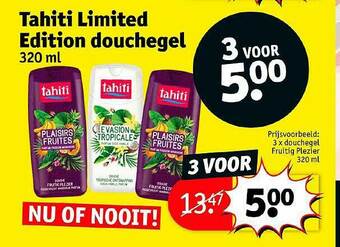 Kruidvat Tahiti Limited Edition Douchegel aanbieding