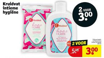Kruidvat Kruidvat Intieme Hygiёne aanbieding