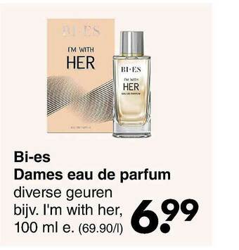 Wibra Bi Es Dames Eau De Parfum aanbieding