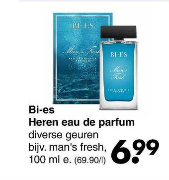 Wibra Bi Es Heren Eau De Parfum aanbieding