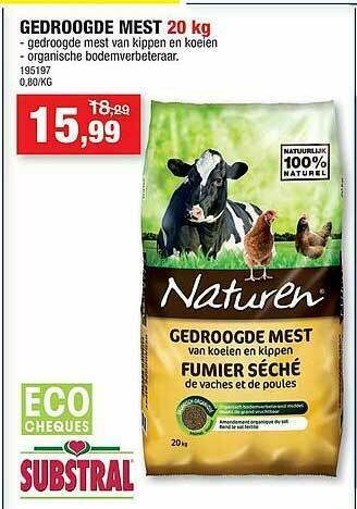 Hubo Gedroogde Mest aanbieding