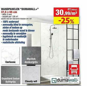 Hubo Wandpanelen Dumawall aanbieding