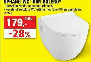 Hubo Ophang Wc Rim Bolero aanbieding