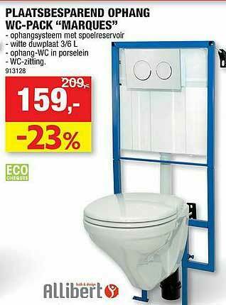 Hubo Plaatsbesparend Ophang Wc Pack Marques aanbieding