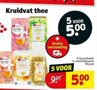 Kruidvat Kruidvat Thee aanbieding