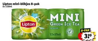 Kruidvat Lipton Mini Blikjes aanbieding