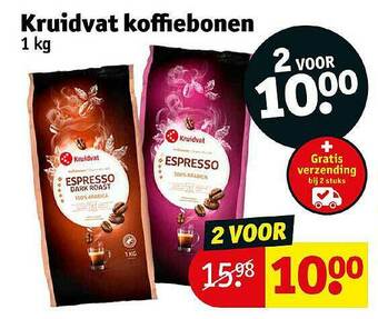 Kruidvat Kruidvat Koffiebonen aanbieding