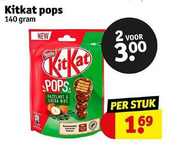 Kruidvat Kitkat Pops aanbieding