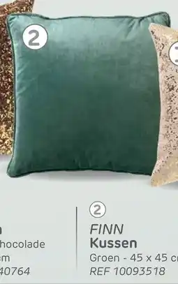 Brico Finn kussen Groen aanbieding