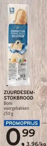 Alvo Zuurdesem stokbrood aanbieding