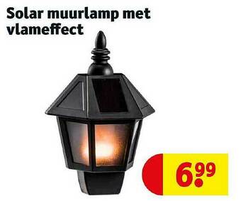 Kruidvat Solar Muurlamp Met Vlameffect aanbieding