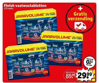 Kruidvat Finish Vaatwastabletten aanbieding