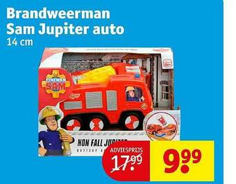 Kruidvat Brandweerman Sam Jupiter Auto aanbieding