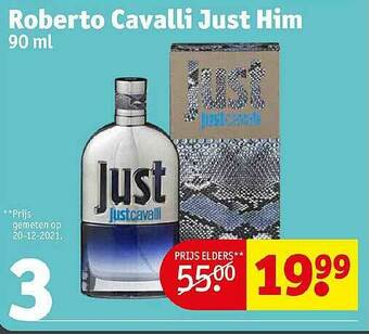 Kruidvat Roberto Cavalli Just Him aanbieding