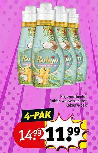 Kruidvat Robijn Wasverzachter aanbieding