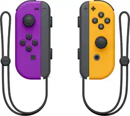 Coolblue Nintendo Switch Joy-Con Set Violet Néon/Orange Néon aanbieding