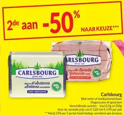 Intermarché Carlsbourg Blokk boter of koelkastsmeerbaar aanbieding