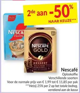 Intermarché Nescafé Oploskoffie aanbieding
