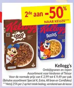Intermarché Kellogg's Ontbijtgranen en repen aanbieding