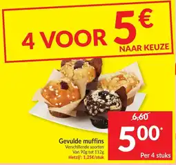 Intermarché Gevulde muffins aanbieding