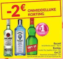 Intermarché Bacardi, Bombay of Get 27 aanbieding