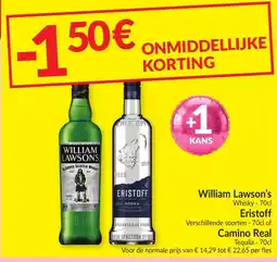 Intermarché William lawson's, Eristoff of Camino Real aanbieding