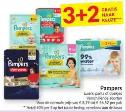Intermarché Pampers luiers, pants of doekjes aanbieding
