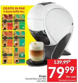 Intermarché Krups Nescafé Dolce Gusto Neo Latte White aanbieding