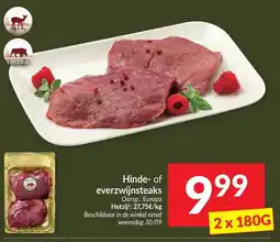 Intermarché Hinde- of everzwijnsteaks aanbieding